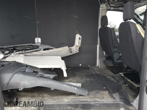 2023 Ford Transit Cargo with VIN 1FTBW9C89PKA44249, listed as a Copart auction lot 75167994 with 21,652 mi miles and Salvage Title. Bid and sale history available at DreamBid. Image 11.