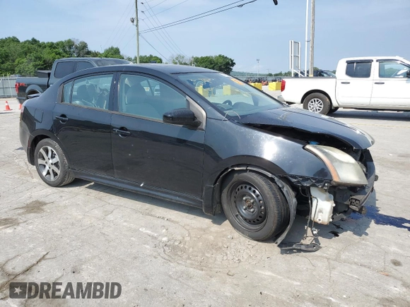 2012 Nissan Sentra SR with VIN 3N1AB6AP8CL622501, listed as a Copart auction lot 59402925 with Not provided miles and Salvage title. Bid and sale history available at DreamBid. Image 4.