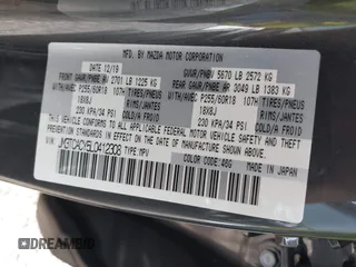 2020 Mazda CX-9 Touring z VIN JM3TCACY5L0412308, wystawiony jako IAAI lot #41208401 z przebiegiem 37 029 mil mil oraz . Historia ofert i sprzedaży dostępna na DreamBid. Obrazek 9.