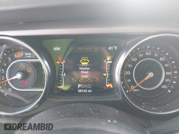 2020 Jeep Wrangler Unlimited Sport S с VIN 1C4HJXDN0LW334593, выставлен на аукционе IAAI как лот 41044612 с пробегом 58 165 миль миль и . История ставок и продаж доступна на DreamBid. Изображение 15.