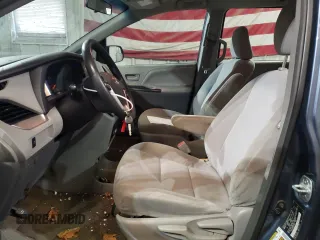 2016 Toyota Sienna L with VIN 5TDZK3DC3GS711285, listed as a Copart auction lot 83578874 with 120,956 mi miles and Salvage title. Bid and sale history available at DreamBid. Image 7.