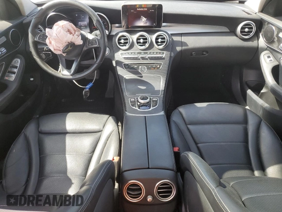 2017 Mercedes-Benz C 300 with VIN 55SWF4JBXHU210780, listed as a Copart auction lot 60922285 with 156,519 mi miles and Salvage title. Bid and sale history available at DreamBid. Image 8.