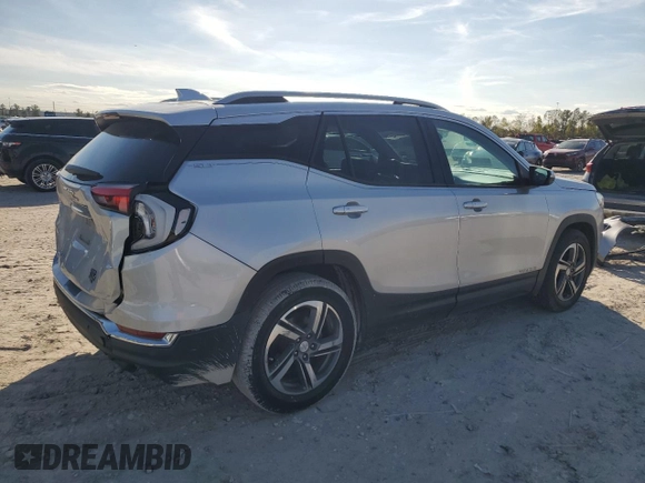 2018 GMC Terrain SLT Diesel with VIN 3GKALREUXJL141940, listed as a Copart auction lot 84225624 with 120,102 mi miles and Salvage Title. Bid and sale history available at DreamBid. Image 3.