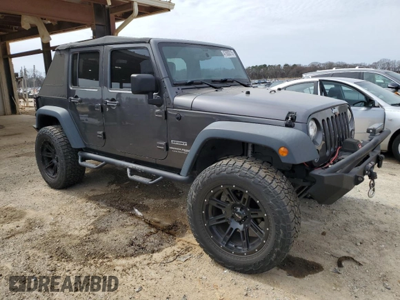 2018 Jeep Wrangler JK Unlimited Sport S with VIN 1C4BJWDG6JL865670, listed as a Copart auction lot 47680015 with 84,651 mi miles and Salvage Title. Bid and sale history available at carsss.com. Image 4.