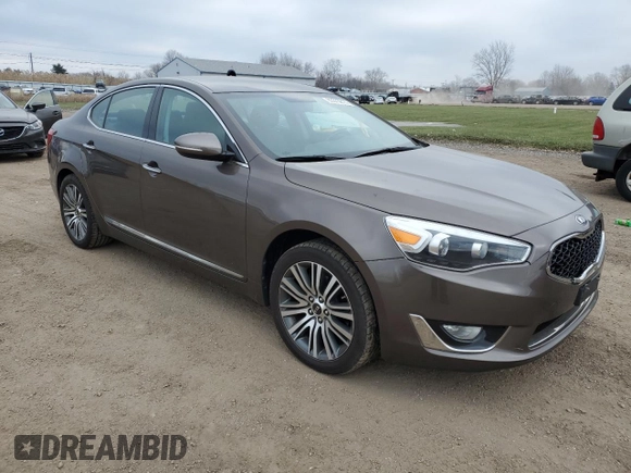 2014 Kia Cadenza Premium with VIN KNALN4D73E5167442, listed as a Copart auction lot 83373814 with 66,552 mi miles and Salvage Title. Bid and sale history available at carsss.com. Image 4.