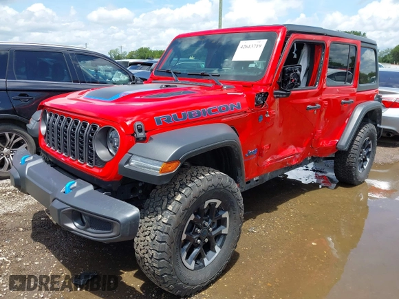 2024 Jeep Wrangler Rubicon with VIN 1C4RJXR60RW292120, listed as a IAAI auction lot 42613719 with 31,286 mi miles and . Bid and sale history available at DreamBid. Image 17.