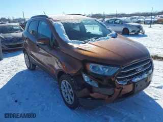 2018 Ford EcoSport SE with VIN MAJ3P1TE6JC217595, listed as a IAAI auction lot 41578372 with 133,368 mi miles. Bid and sale history available at carsss.com. Image 1.