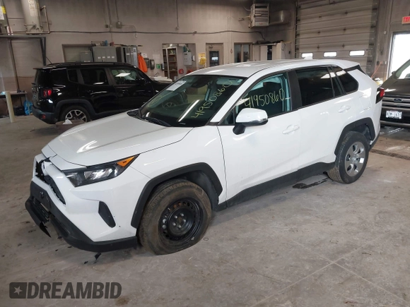 2022 Toyota RAV4 LE with VIN 2T3G1RFV4NC312202, listed as a IAAI auction lot 41950860 with 48,177 mi miles. Bid and sale history available at carsss.com. Image 2.