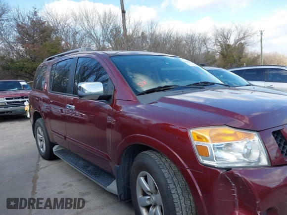 2011 Nissan Armada SV with VIN 5N1AA0ND3BN611820, listed as a IAAI auction lot 41726185 with 246,448 mi miles and . Bid and sale history available at DreamBid. Image 13.