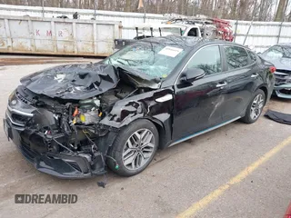 2020 Kia Optima Hybrid EX with VIN KNAGU4LE3L5037226, listed as a IAAI auction lot 40846019 with 56,378 mi miles. Bid and sale history available at carsss.com. Image 17.