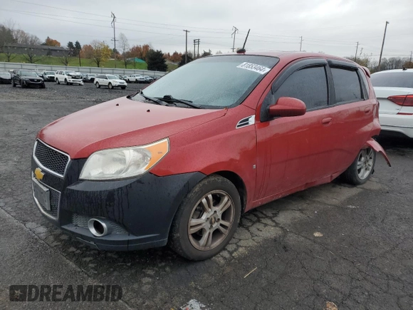 2009 Chevrolet Aveo 2LT z VIN KL1TG66E59B652927, wystawiony jako Copart lot #81853464 z przebiegiem 113 538 mil mil oraz Szkoda całkowita • Salvage title. Historia ofert i sprzedaży dostępna na DreamBid. Obrazek 1.