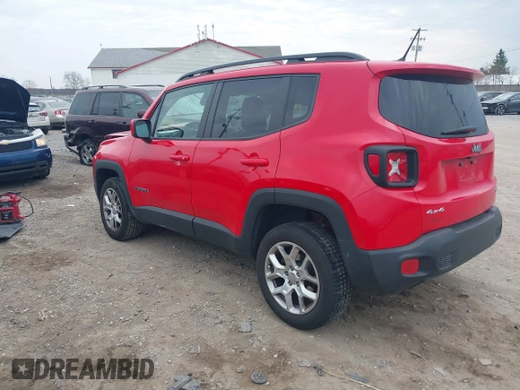 2017 Jeep Renegade Altitude z VIN ZACCJBBB9HPG33672, wystawiony jako IAAI lot #41912411 z przebiegiem 81 833 mil mil oraz . Historia ofert i sprzedaży dostępna na DreamBid. Obrazek 3.