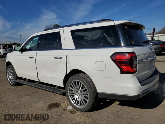 2022 Ford Expedition Max Limited с VIN 1FMJK1KT1NEA61732, выставлен на аукционе Copart как лот 88970155 с пробегом 55 771 миль миль и Списание • Salvage title. История ставок и продаж доступна на DreamBid. Изображение 2.