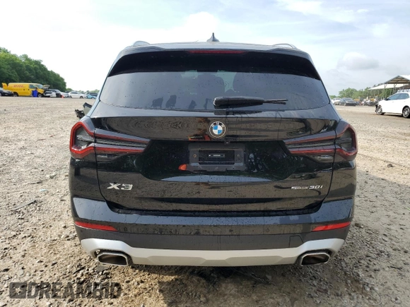 2024 BMW X3 sDrive30i z VIN WBX47DP05RN262593, wystawiony jako Copart lot #54863395 z przebiegiem 17 048 mil mil oraz Szkoda całkowita • Salvage title. Historia ofert i sprzedaży dostępna na DreamBid. Obrazek 6.