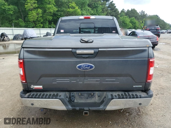 2020 Ford F-150 XL with VIN 1FTEW1CPXLFA13083, listed as a Copart auction lot 55293305 with 71,644 mi miles and Salvage title. Bid and sale history available at DreamBid. Image 6.