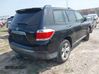 2012 Toyota Highlander Limited with VIN 5TDYK3EH7CS053065, listed as a IAAI auction lot 41929306 with 180,017 mi miles and . Bid and sale history available at DreamBid. Image 4.