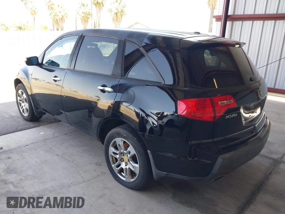 2007 Acura MDX Tech Pkg with VIN 2HNYD283X7H542563, listed as a IAAI auction lot 42122053 with 162,933 mi miles. Bid and sale history available at carsss.com. Image 3.