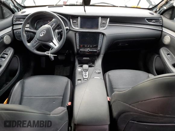 2022 Infiniti QX55 Sensory with VIN 3PCAJ5L38NF104572, listed as a Copart auction lot 79046904 with 23,736 mi miles and Salvage title. Bid and sale history available at DreamBid. Image 8.