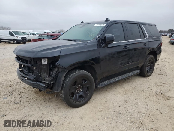 2021 Chevrolet Tahoe with VIN 1GBSCLED9MR295344, listed as a Copart auction lot 44153235 with Not provided miles and Clean title. Bid and sale history available at DreamBid. Image 1.