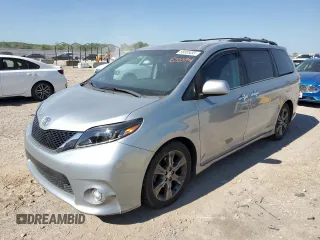 2015 Toyota Sienna SE с VIN 5TDXK3DC4FS626574, выставлен на аукционе Copart как лот 56855495 с пробегом 102 655 миль миль и Списание • Salvage title. История ставок и продаж доступна на DreamBid. Изображение 1.