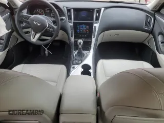 2024 Infiniti Q50 Luxe with VIN JN1EV7BR4RM630852, listed as a Copart auction lot 44844395 with 12,051 mi miles and Salvage Title. Bid and sale history available at DreamBid. Image 8.