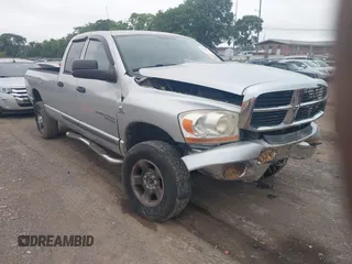 2006 Dodge 2500 SLT with VIN 3D7KS28C06G268599, listed as a IAAI auction lot 42624372 with 112,620 mi miles and . Bid and sale history available at DreamBid. Image 1.
