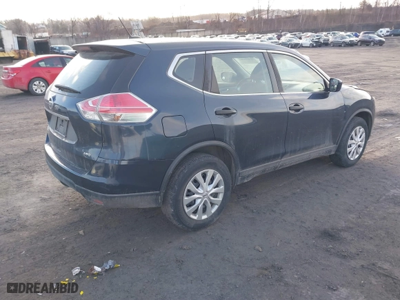 2016 Nissan Rogue S with VIN KNMAT2MV4GP690124, listed as a IAAI auction lot 41469641 with 94,629 mi miles. Bid and sale history available at carsss.com. Image 4.