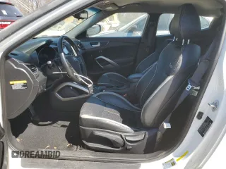 2015 Hyundai Veloster Turbo with VIN KMHTC6AE9FU222633, listed as a Copart auction lot 47554255 with 83,296 mi miles and Salvage title. Bid and sale history available at DreamBid. Image 7.