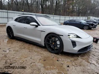 2024 Porsche Taycan GTS with VIN WP0CD2Y1XRSA84164, listed as a Copart auction lot 42511885 with 3,662 mi miles and Salvage title. Bid and sale history available at DreamBid. Image 4.