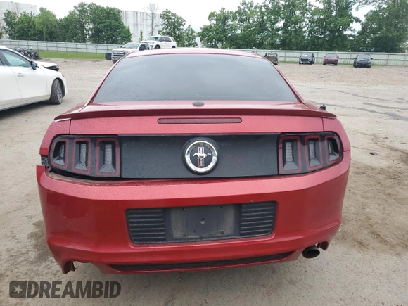 2013 Ford Mustang V6 with VIN 1ZVBP8AM2D5278022, listed as a Copart auction lot 61308145 with 96,275 mi miles and Salvage title. Bid and sale history available at DreamBid. Image 6.