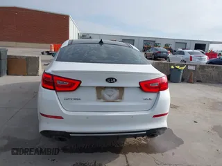 2015 Kia Optima SX Turbo with VIN 5XXGR4A60FG455078, listed as a IAAI auction lot 41305459 with 145,852 mi miles. Bid and sale history available at carsss.com. Image 16.