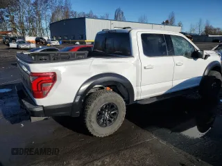 2024 Ford F-150 Raptor with VIN 1FTFW1RG1RFA22551, listed as a Copart auction lot 41604745 with 5,474 mi miles and Salvage Title. Bid and sale history available at DreamBid. Image 3.