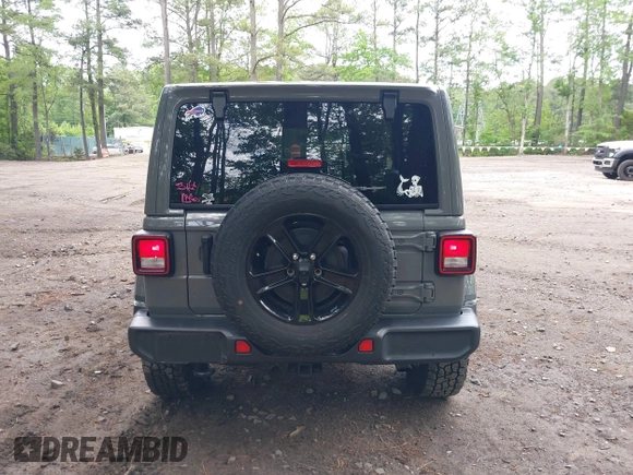 2021 Jeep Wrangler Unlimited Sahara with VIN 1C4HJXEG0MW703812, listed as a IAAI auction lot 42186089 with 50,349 mi miles and . Bid and sale history available at DreamBid. Image 17.