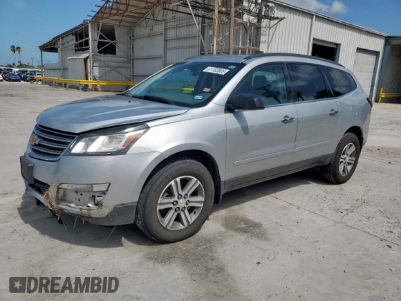 2016 Chevrolet Traverse LT z VIN 1GNKRHKD9GJ124941, wystawiony jako Copart lot #61182805 z przebiegiem 102 143 mil mil oraz Czysty tytuł • Clean title. Historia ofert i sprzedaży dostępna na DreamBid. Obrazek 1.