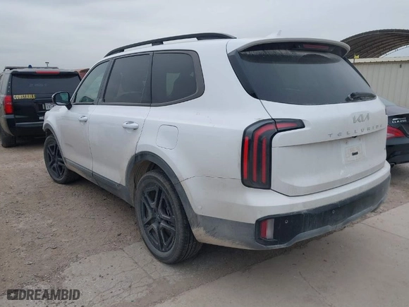 2024 Kia Telluride SX Prestige X-Pro with VIN 5XYP5DGCXRG490882, listed as a IAAI auction lot 41634304 with 30,476 mi miles. Bid and sale history available at carsss.com. Image 3.