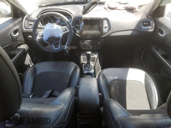 2021 Jeep Compass Latitude with VIN 3C4NJCBB5MT555862, listed as a Copart auction lot 56327265 with 74,842 mi miles and Salvage title. Bid and sale history available at DreamBid. Image 8.