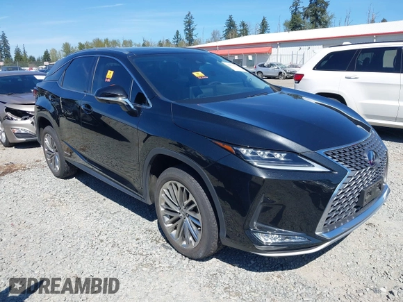 2022 Lexus RX 450h with VIN 2T2JGMDA4NC076274, listed as a IAAI auction lot 42075301 with 32,410 mi miles and . Bid and sale history available at DreamBid. Image 1.