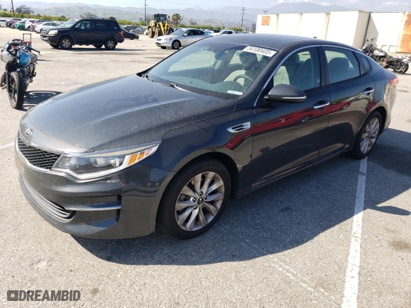2016 Kia Optima LX with VIN 5XXGT4L32GG066321, listed as a Copart auction lot 54180405 with 139,116 mi miles and Clean Title. Bid and sale history available at carsss.com. Image 1.
