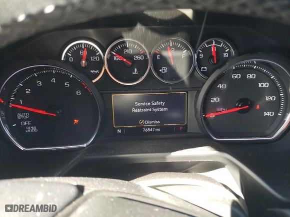 2021 Chevrolet Tahoe LT with VIN 1GNSCNKD5MR238092, listed as a Copart auction lot 47232764 with 76,847 mi miles and Salvage Title. Bid and sale history available at carsss.com. Image 9.