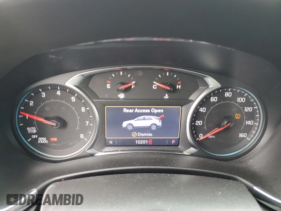 2022 Chevrolet Equinox LT z VIN 3GNAXUEV0NL279298, wystawiony jako Copart lot #53737155 z przebiegiem 10 201 mil mil oraz Szkoda całkowita • Salvage title. Historia ofert i sprzedaży dostępna na DreamBid. Obrazek 9.