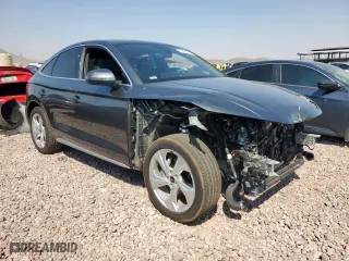 2023 Audi Q5 Sportback S line Premium Plus with VIN WA15AAFY8P2059697, listed as a Copart auction lot 70854874 with 7,650 mi miles and Salvage Title. Bid and sale history available at carsss.com. Image 4.