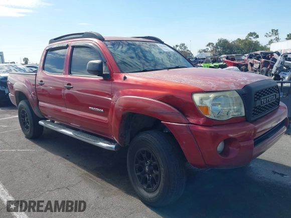 2007 Toyota Tacoma PreRunner with VIN 5TEJU62N77Z370439, listed as a IAAI auction lot 42674895 with 180,770 mi miles and . Bid and sale history available at DreamBid. Image 1.