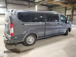 2023 Ford Transit Passenger XL with VIN 1FBAX9YG7PKA99683, listed as a Copart auction lot 72123694 with 21,370 mi miles and Salvage Title. Bid and sale history available at DreamBid. Image 3.