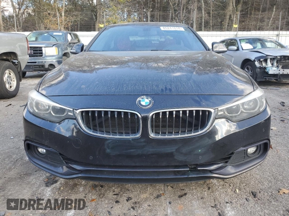2018 BMW 4 Series 430i with VIN WBA4W3C51JAB87446, listed as a Copart auction lot 85241814 with 153,525 mi miles and Salvage Title. Bid and sale history available at DreamBid. Image 5.