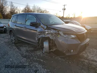 2019 Honda Passport EX-L z VIN 5FNYF8H58KB017231, wystawiony jako Copart lot #85370784 z przebiegiem 47 412 mil mil oraz Szkoda całkowita • Salvage title. Historia ofert i sprzedaży dostępna na DreamBid. Obrazek 4.