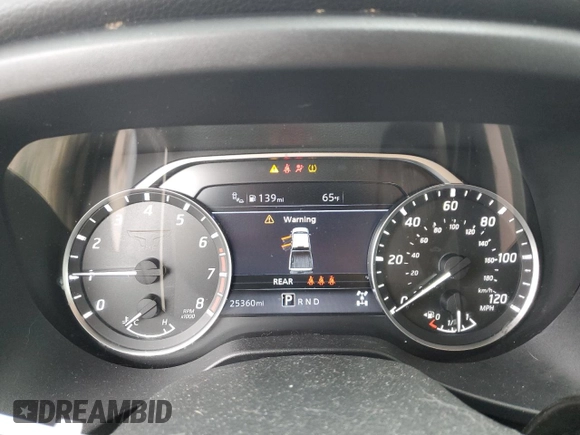 2021 Nissan Titan SV with VIN 1N6AA1ED8MN534176, listed as a Copart auction lot 54574785 with 25,360 mi miles and Salvage title. Bid and sale history available at DreamBid. Image 9.