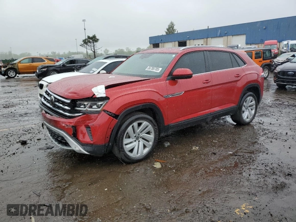 2021 Volkswagen Atlas SE with VIN 1V2KC2CA3MC204438, listed as a Copart auction lot 56788705 with 46,734 mi miles and Clean title. Bid and sale history available at DreamBid. Image 1.