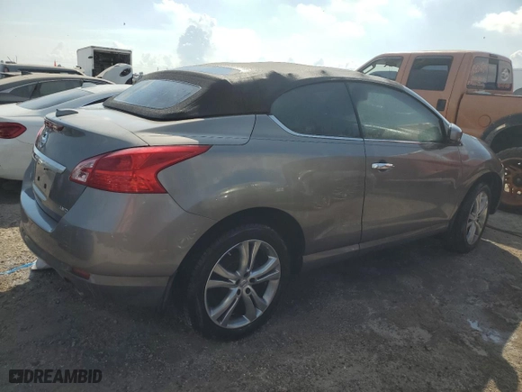 2011 Nissan Murano CrossCabriolet with VIN JN8AZ1FY1BW000932, listed as a Copart auction lot 73996734 with 91,563 mi miles and Salvage Title. Bid and sale history available at carsss.com. Image 3.