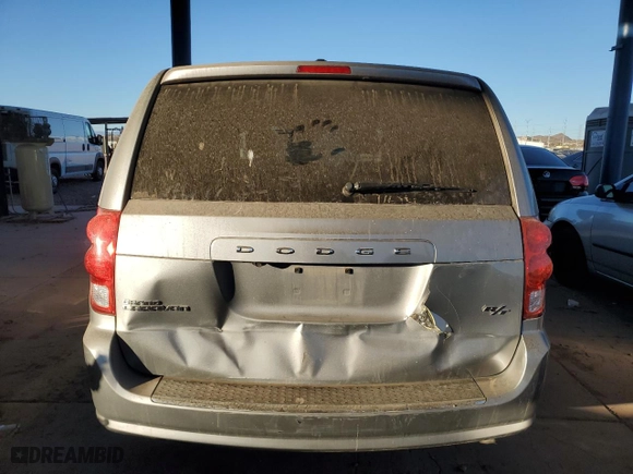 2015 Dodge Grand Caravan R/T with VIN 2C4RDGEG0FR653713, listed as a Copart auction lot 42518215 with 163,542 mi miles and Salvage Title. Bid and sale history available at carsss.com. Image 6.