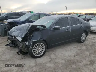 2006 Mercury Milan Premier with VIN 3MEHM08136R657760, listed as a Copart auction lot 43004835 with 0 mi miles and Salvage Title. Bid and sale history available at carsss.com. Image 1.